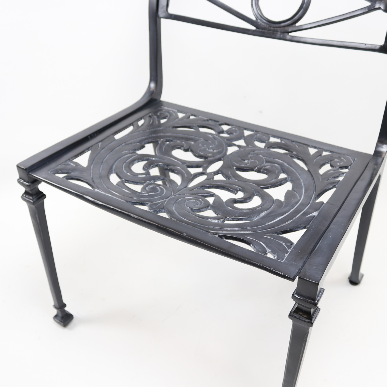 Star and Dolphin Side Chair with Filigree seat - Kenneth Lynch and
