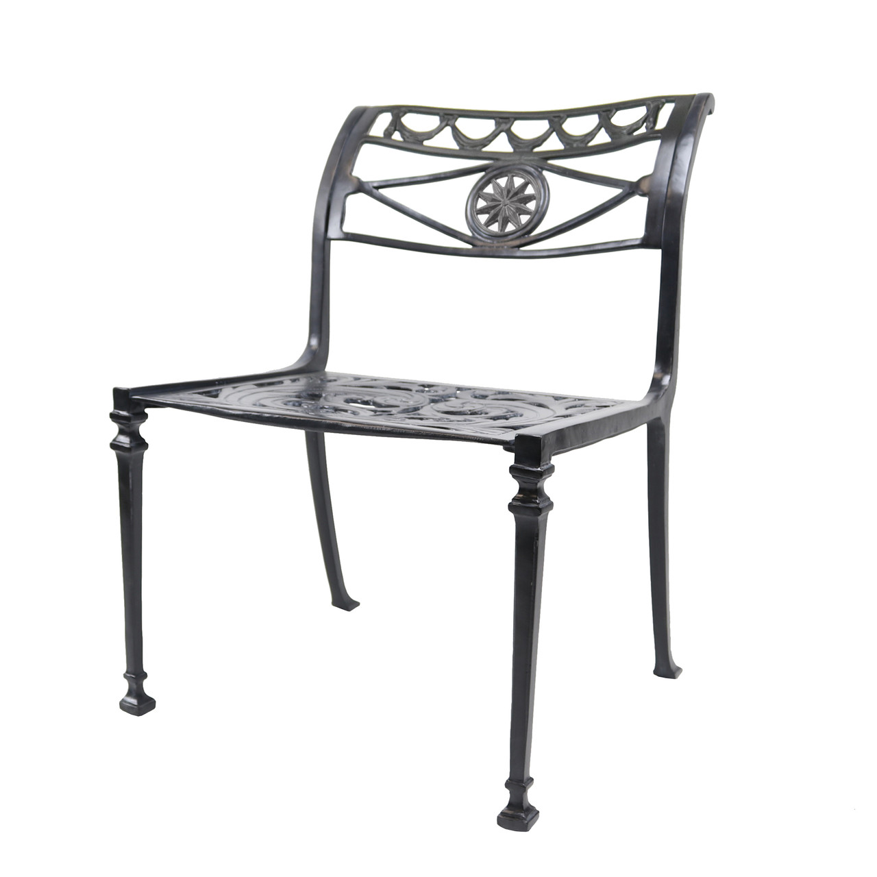 Star and Dolphin Side Chair with Filigree seat - Kenneth Lynch and