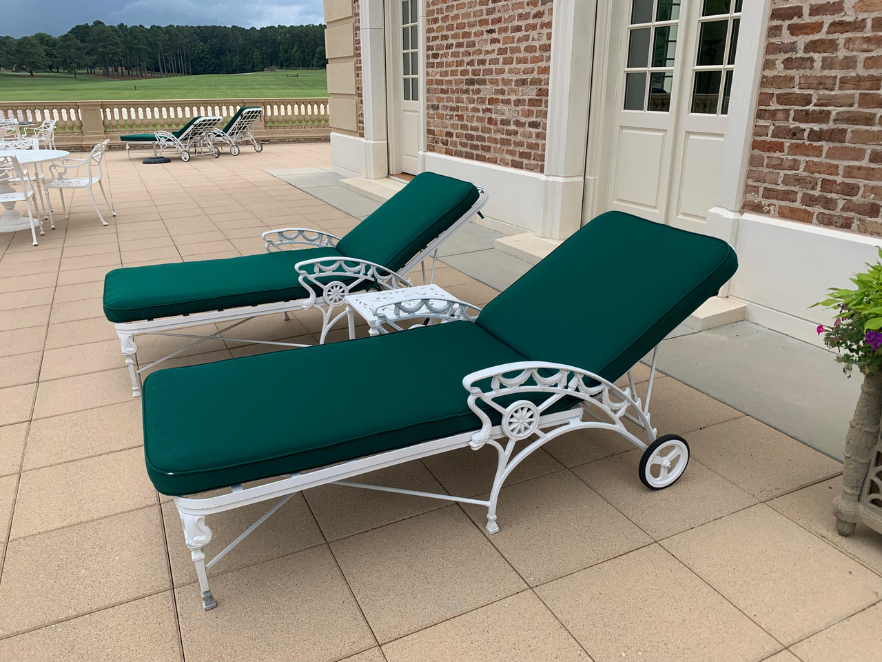 Star and Dolphin Chaise Lounge - Kenneth Lynch and Sons