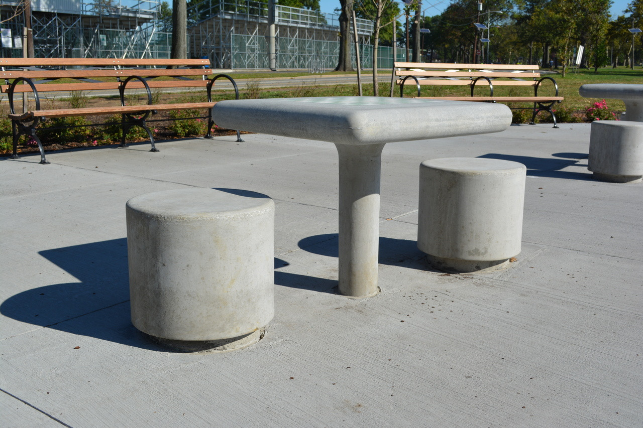 Fixed Concrete Stool - Kenneth Lynch and Sons