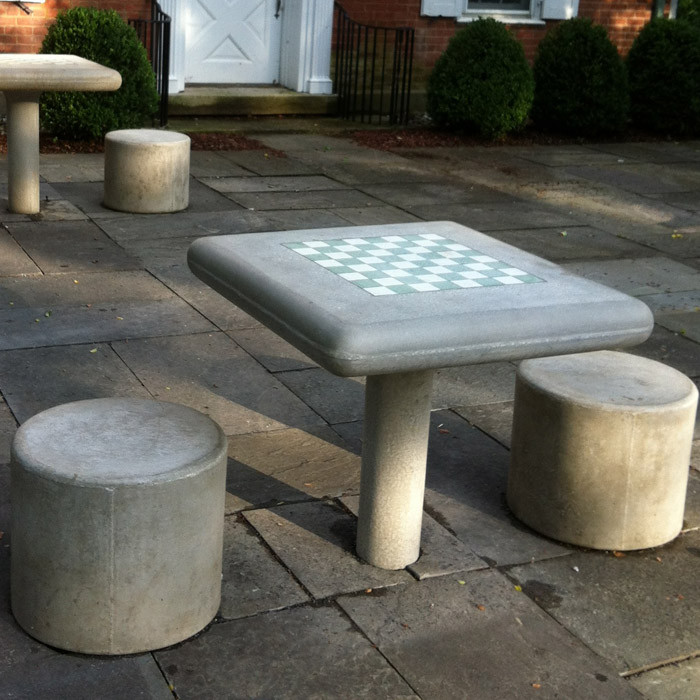Concrete Chess Table Lynch and Sons