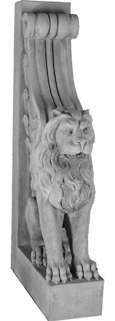 Lion Wall or Bench end