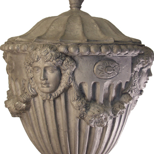 Adams Urn with swags and medallions