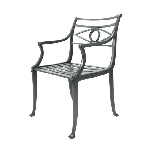 Neoclassical Arm Chair with Cast Seat