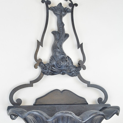 Dolphin Wall fountain with Provincial Arch Lynch and Sons