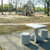 Concrete Freestanding Chess Table