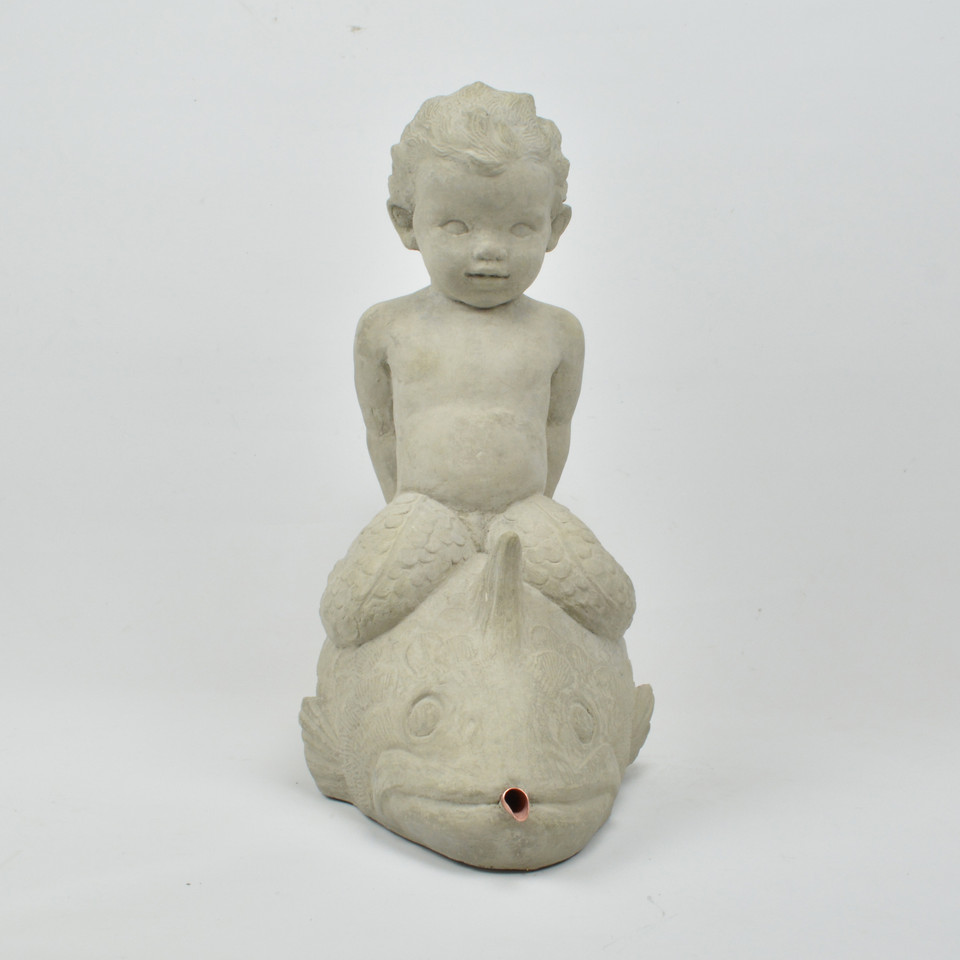 Mermaid boy riding a fish - Kenneth Lynch and Sons