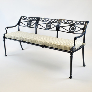 Star and Dolphin Triple Settee with Filigree Seat - Kenneth Lynch