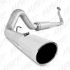 4 in Turbo Back, Single Side Exit, (Aluminized 3 in downpipe), AL 1994-1997 Ford F-250/350 7.3L Powerstroke 3 in turbo down pipe, 5 in OD tip included