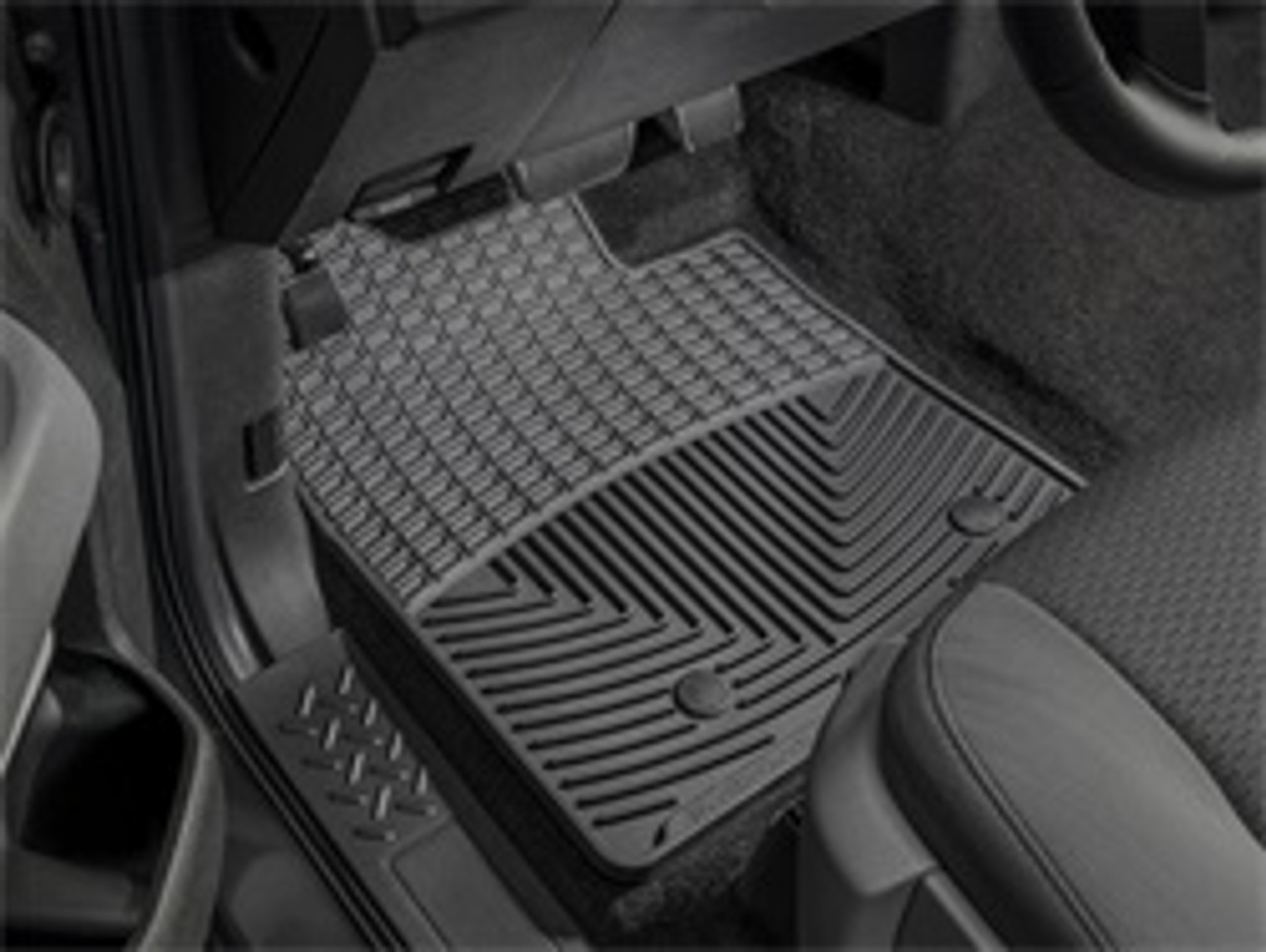 Black Front Rubber Mats Ford Flex 2009 Fits Vehicles With Two