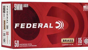 FEDERAL 9MM 115GR 50RDS FMJ