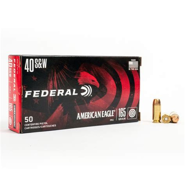 FEDERAL 40S&W 165GR FMJ 50RDS