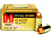 45 ACP 185 Grain FTX Hornady Critical Defense Ammunition
HO90900