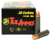.30 Carbine 110 Grain FMJ TulAmmo
TA301100