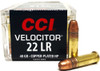 22 LR CCI Velocitor 40 Grain Copper Plated Lead Hollow Point
CC0047