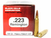 .223 68 Grain Match HP Black Hills - 50 Rounds, NEW Red Box