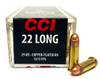 22-LONG CCI 29 Grain Copper Plated Round Nose - 100 Rounds
CC0029