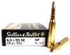 6.5x55mm Swedish 131 Gr SP Sellier & Bellot
SB6555A