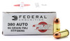 380 Auto 95 Grain Full Metal Jacket Federal Range.Target.Practice Ammunition
RTP38095