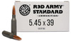 5.45X39mm 60 Grain FMJ Red Army Standard AM3372 - 20 Rounds
RASAM3372