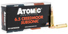 6.5 Creedmoor 129 Grain JHP Atomic Subsonic 00482 - 20 Rounds
ATO00482