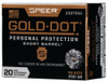 45 ACP 230 Grain Gold Dot Personal Protection Short Barrel 23975GD - 20 Rounds
GDHP-23975GD