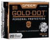 Speer Gold Dot Personal Protection 380 Auto 90 Grain Gold Dot Hollow Point 23606GD