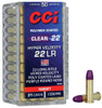 CCI Clean-22 Hyper Velocity .22LR 31 Grain LN Purple 954CC - 50 Rounds