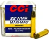 CCI Maxi-Mag .22 Magnum 46 Grain Polymer Coated Segmented Jacketed Hollow Point 972CC
