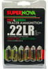 SUPERNOVA .22 Long Rifle RED & GREEN Tracers PMSN22LRMP, 6 Red/6 Green = 12 Rounds