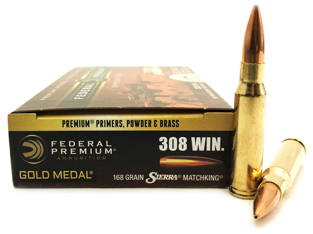 Federal Premium Gold Medal .308 Winchester 168 Grain Sierra
