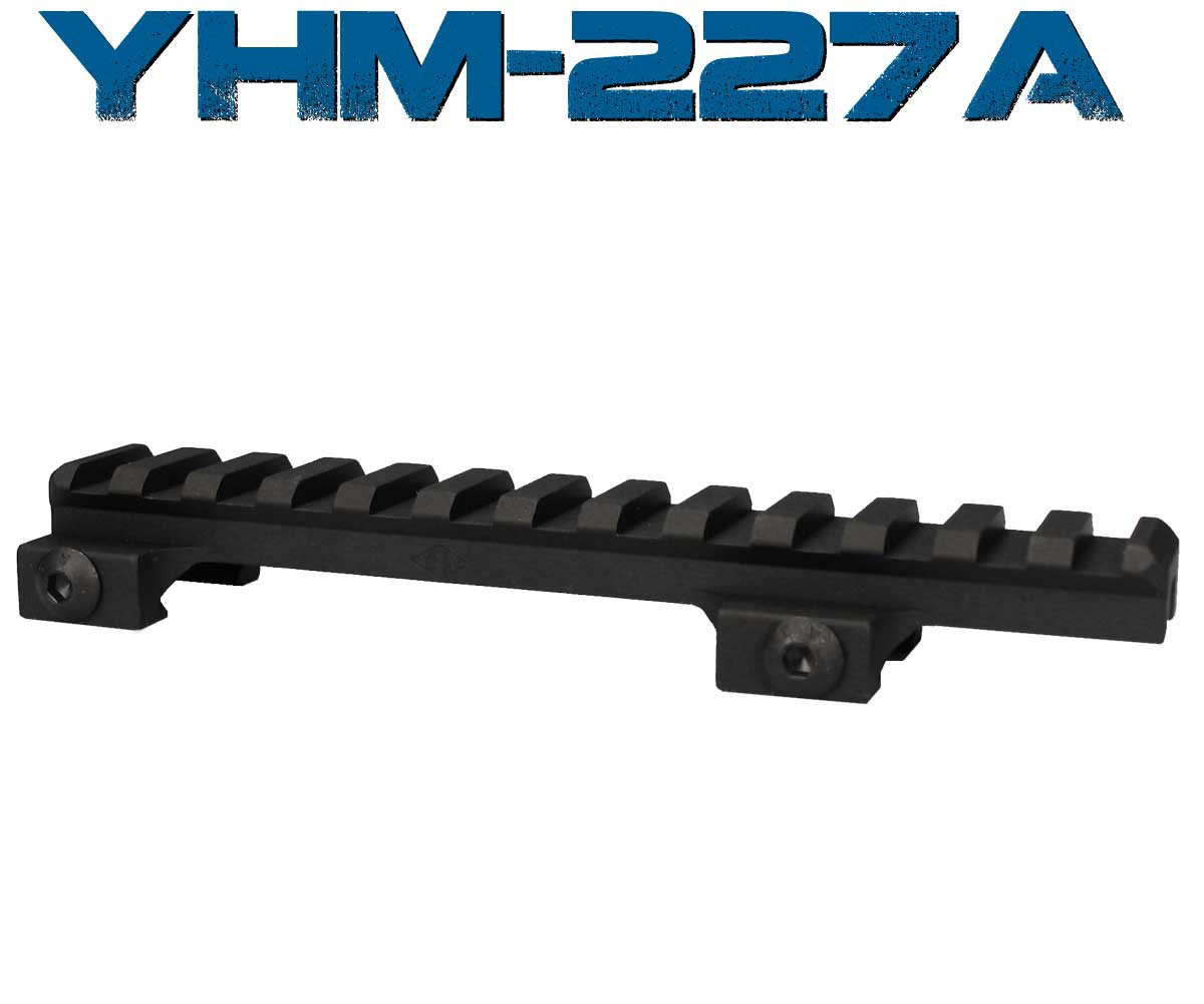YHM 1/2" Scope Riser – Picatinny Rail Mount, One-Piece, Lightweight – Model YHM-227A