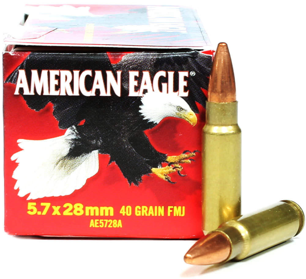 5 7x28mm 40 grain fmj federal american eagle 50 rounds