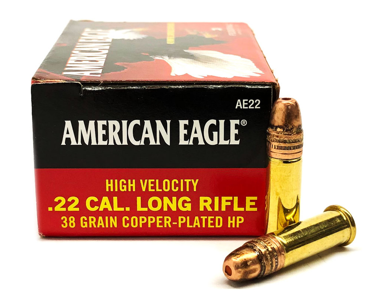 22 LR Federal American Eagle 38 Grain High Velocity Hollow Point