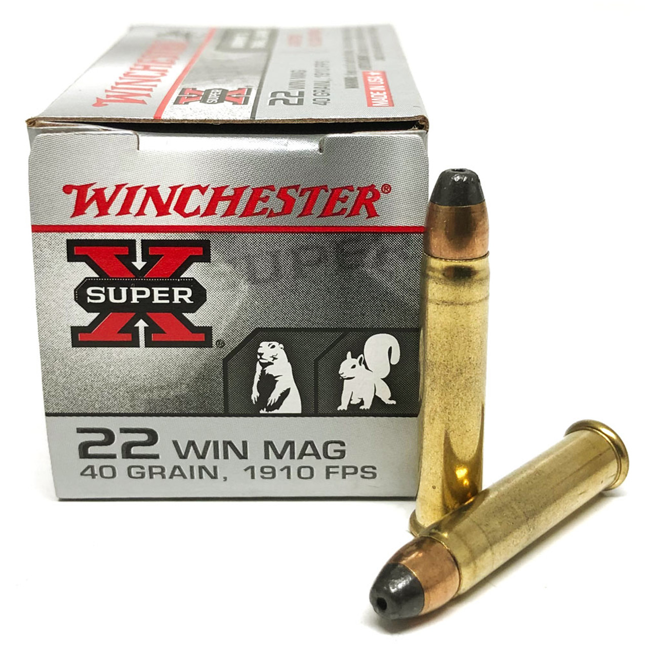 22 Magnum Winchester Super X 40 Grain Varmint Jhp 50 Rounds 8851