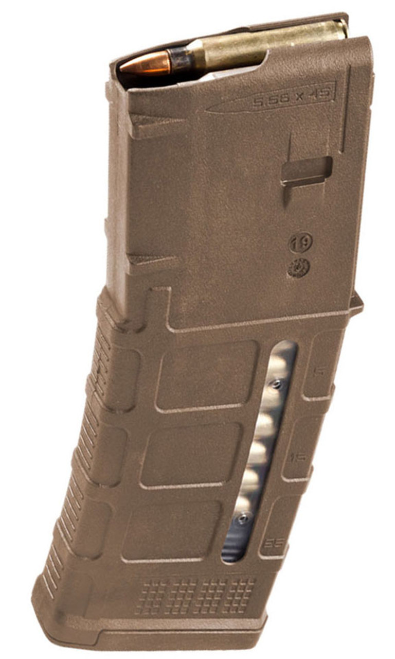 Magpul Medium Coyote Tan PMAG Gen M3 30 Round, Window, 5.56x45 AR15/M16  Magazine MAG556-MCT | Surplus Ammo