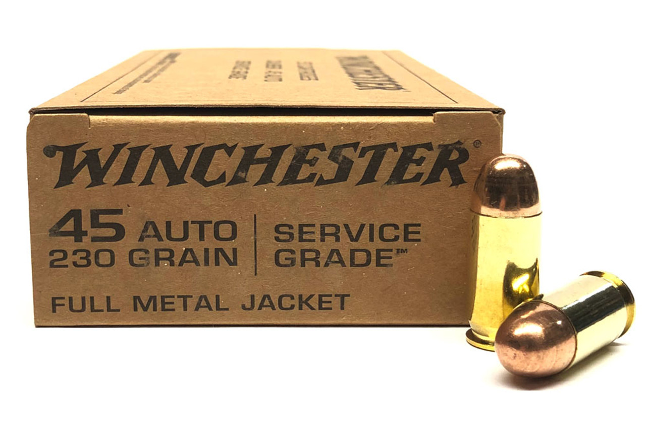 エアガン CAL.45 230gr FMJ シルバー Precision Delta 45 cal 230 grain full metal jacket bullets
