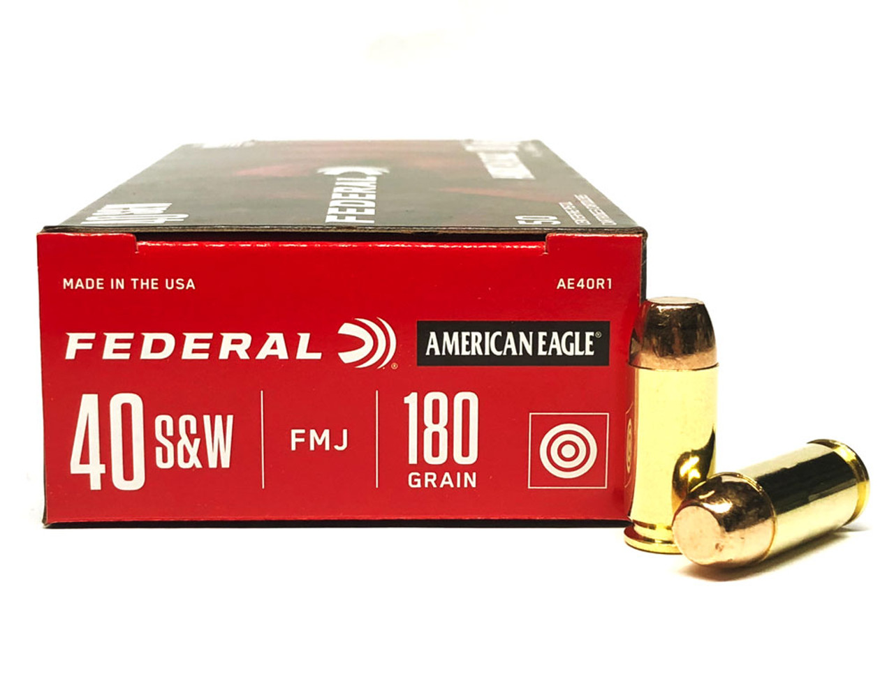 Federal American Eagle 40 S&W 180 Grain Full Metal Jacket Ball