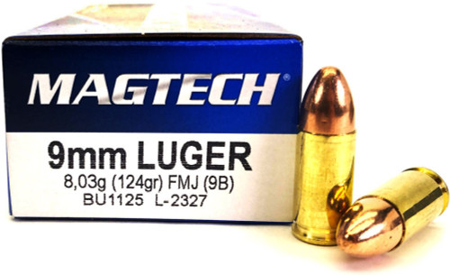 9mm 124 Grain FMJ Magtech
9B