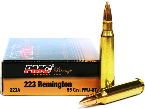 .223 55 Grain FMJ-BT PMC Bronze 223A .223 55 Grain FMJ-BT PMC Bronze 223A