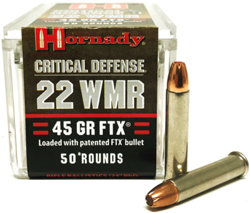 22 Magnum Hornady Critical Defense FTX 45 Grain
HO83200