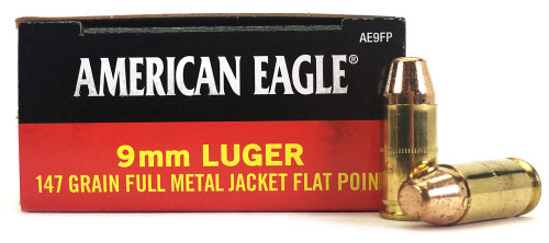 9mm 147 Grain FMJ Federal American Eagle AE9FP - 500 Rounds
FDAE9FP