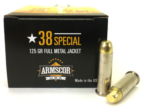 38 Special 125 Grain FMJ Armscor USA Ammunition
AC38-20N-50