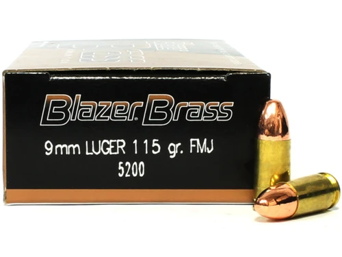 9mm 115 Grain Full Metal Jacket CCI Blazer Brass Ammunition
5200