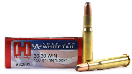 .30-30 150 Grain Interlock SP Hornady American Whitetail Rifle Ammuntion
80801