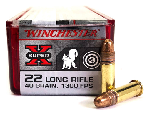 22 LR Winchester 40 Grain Super-X Super Speed Copper Plated Round Nose - 100 Rounds
WNX22LRSS1-100