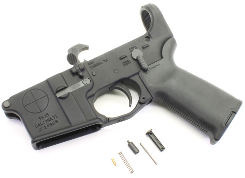 SAA SA-15 Reticle Logo AR15 Assembled Lower with MOE + Pistol Grip and Trigger Guard - No Stock
SAA-SA15-MOE-NOSTK