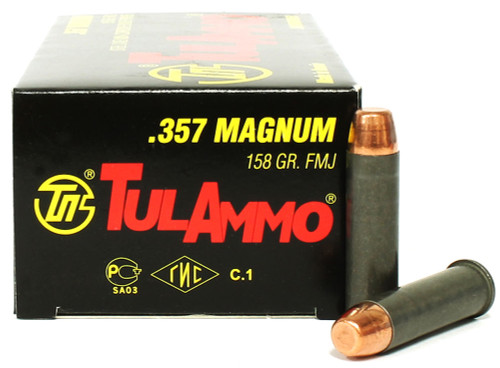 357 Magnum 158 Grain FMJ TulAmmo
TA357158