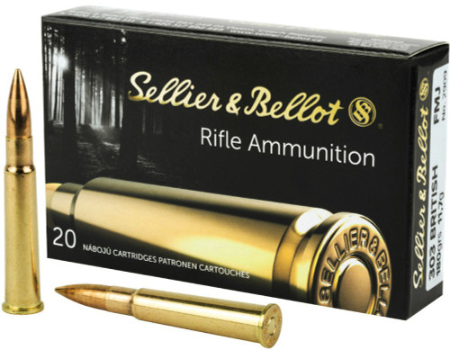 .303 British 180 Grain FMJ Sellier & Bellot Ammunition - 20 Rounds
SB303A