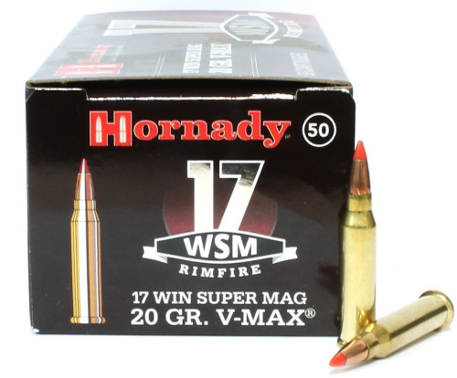 17 WSM 20 Grain V-Max Hornady Ammunition - 50 Rounds
HO83180